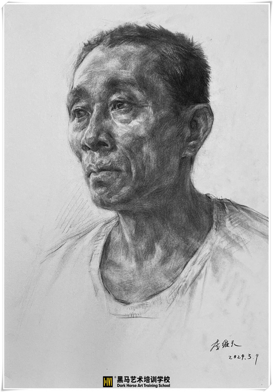 寫生(sheng)素描頭像