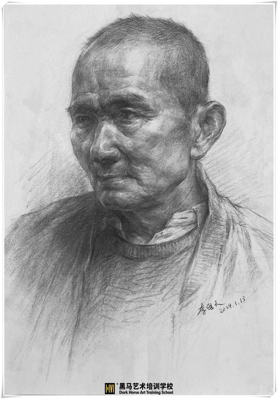 素描頭像寫生(sheng)